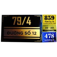 Biển số nhà mica. thiết kế theo yêu cầu.