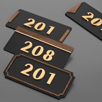 Biển số nhà tùy chỉnh 3D Nombor Rumah No Plat Acrylic Ký hiệu