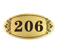 Biển số phòng khách sạn nhựa mica