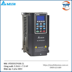 Biến tần Delta VFD055CP43B-21 5.5kW 3 Pha 380V