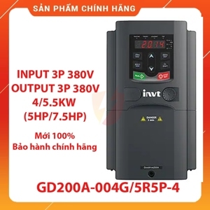 Biến tần INVT GD200A-004G/5R5P-4 - 4kW 3 Pha 380V