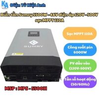 Biến tần Sumry 5500W - 48V điện áp 120V - 500V sạc MPPT 110A sạc AC 80A - MPS-5500H