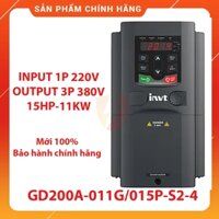 Biến tần vào 1 Pha 220VAC ra 3 Pha 380VAC, công suất 11Kw, GD200A-011G/015P-S2-4