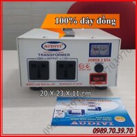 Biến thế dây đồng audivi 2 KVA - 20A chuyển điện 220v ra 100v sử dụng hàng nội địa Nhật - Shophangnhat