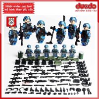 Biệt đội 6 lính cảnh sát SWAT trang bị tối tân nhất - Đồ chơi Lắp ghép Xếp hình Mini Minifigures Army TBS 53-58 Mô hình