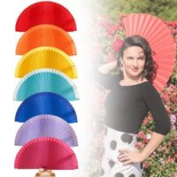 Biểu diễn khiêu vũ Tây Ban Nha Quạt gỗ Phụ kiện quần áo đám cưới Quạt gấp