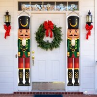 Biểu ngữ Nutcracker Ngoài trời đầy màu sắc 12 X 72Inch Kích thước cuộc sống Mô hình người lính