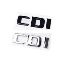 Biểu tượng chữ CDI CGI cho Mercedes benz C E S ML CLS lớp logo phía sau Huy hiệu bên ô tô Màu đen bóng siver Nhãn dán chữ 3D Trang trí tự động