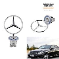 Biểu Tượng Logo Mercedes-Benz Gắn Trang Trí Đầu Xe Ô Tô