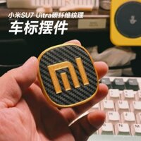 Biểu tượng xe Xiaomi Su7 Ultra, biểu tượng bằng sợi carbon, biểu tượng in 3D, vật liệu nhựa PETG mới