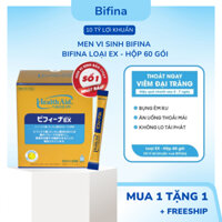 BIFINA NHẬT BẢN-Loại EX hộp 30 gói,60 gói [CHÍNH HÃNG] Men Bifina Hỗ trợ tiêu hóa, giảm nguy cơ viêm đại tràng EX 60 gói