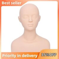 Big Half Body Silicone Mềm Thẩm Mỹ Đầu Mannequin Trang Điểm Ghép Lông Mày Thiết Kế Massage Thực Hành Mô Hình Mặt