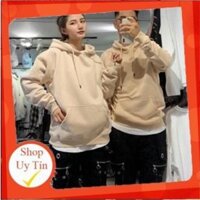 [BIG SALE] áo đôi nỉ có mũ hai da trơn áo đôi nam nữ, áo cặp nam nữ