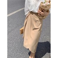 (BIG SIZE) chân váy dài công sở đẹp phối khoen- c110