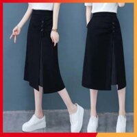(Big size) chân váy dài phối kẻ C022