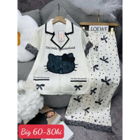(big size) đồ bộ pijama mặc nhà lụa tơ tầm đồ bộ tay ngắn quần dài