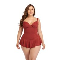 (Big size) Đồ bơi, Bikini dạng đầm Size Lớn, Giấu Bụng, Kín Đáo Cho Người Béo Mập #5552