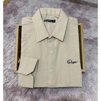 big size <120kg  sơ mi tay dài vải bố thêu chữ big size - Da,4XL 80-90kg