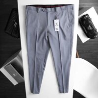 Big size <130kg quần tây nam form slim fit big size đủ màu - Xám nhạt,Size 44 115-130kg