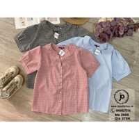 BIG SIZE NỮ - Áo sơ mi caro (MS 2958) thời trang ngoại cỡ 63kg đến 88kg