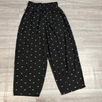 (BIG size ) quần baggy gió họa tiết hình nơ