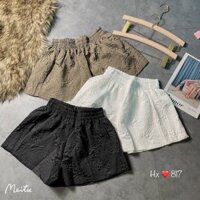 [BIG SIZE] Quần Short Nữ, Quần Đùi Bồng 3D rập nổi Thoitrangmoon có bigsize đến 70kg