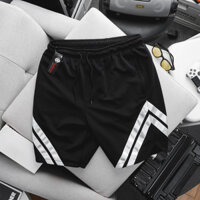 Big size - Quần short thun nam thời trang phối  sọc viền lớn form bigsize <130kg