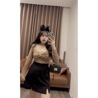 [BIG SIZE] sale chân váy xẻ tà 2 bên Thuỷ Tiên Big size