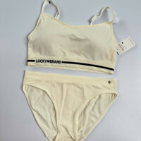 (Big size) Set bra quần lót chất thun dệt xuất xịn Lucky Brand chất dệt seamless mềm mại