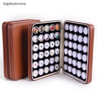 Bigdealsnice Rời Đá Quý Hộp Trưng Bày Trang Sức Hạt Người Tổ Chức Hộp Đựng Đá Quý Tròn Da PU Triển Lãm Kim Cương Bảo Quản Hộp Đựng ZBN