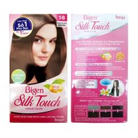 Bigen Kem Nhuộm Tóc Phủ Bạc Bigen Silk Touch 5b 136g .# Nâu Sôcôla