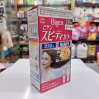 Bigen Speedy Nhật Nhuộm Phủ Bạc 40+40g Màu 3 Nâu Nhạt