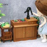 Bighsm 1: 12 Nhà Búp Bê Thu Nhỏ Phòng Tắm Bồn Rửa Tủ Bếp Chậu Ngăn Kéo Đồ Nội Thất Mô Hình Trang Trí Đồ Chơi Nhà Búp Bê Phụ Kiện Martijn