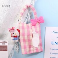 Bighsm Kawaii Hello Kitty Túi Đựng Khăn Giấy Sanrio KT Mèo Xe Trang Trí Hộp Giấy Nhà Treo Khăn Giấy Martijn