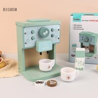 Bighsm Trẻ Em Bộ Đồ Chơi Nhà Bếp Bằng Gỗ Bộ Máy Pha Cà Phê Mô Phỏng Bộ Dụng Cụ Làm Bánh Quy Giả Vờ Chơi Đồ Chơi Giáo Dục Quà Tặng Cho Bé Gái Bé Trai Martijn