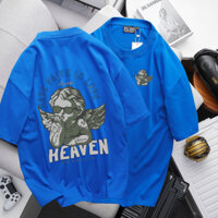 (Bigmen) Áo thun cotton co giãn in hình TT heaven bigsize nam cỡ đại 140kg