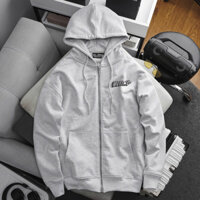 [Bigmen.Bigsizemen] Áo khoác chất vải nỉ màu xám cá tính bigsize nam< 135 kg- in Moving