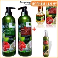 [BIGSALE] Cặp Dâu Gội Dầu Xả Bưởi Grapefruit VALERT PULS Chống Rụng Tóc Phục Hồi Tóc Hư Tổn 850ml Cam kết chính Hãng