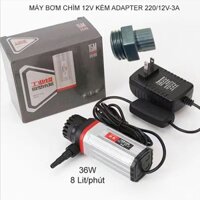 [Bigsellers] Máy bơm nước chìm mini 12V kèm adapter 220V/12V-3A