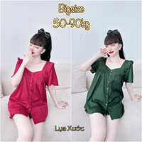 (Bigsize 50-100kg) Đồ Bộ Lụa Hoạ Tiết - Chất đẹp, form rộng, siêu xinh