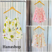 BIGSIZE 60-68KG Bộ đồ ngủ 2 dây chất vải đũi xốp mềm mại thoải mái