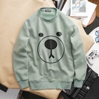 Bigsize - Áo khoác sweater big size 85-130kg in hình mặt gấu siêu dễ thương