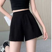 Bigsize Bộ đồ cạp cao mùa hè 90kg 2024 quần ngắn & quần đùi quần ống rộng rộng thường ngày dáng ôm ngoại cỡ Hàn Quốc