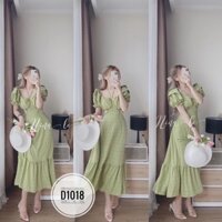 Bigsize Đầm maxi tùng bèo D1018