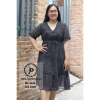 Bigsize Nữ - Đầm Voan Chấm Bi (MS: 9459)