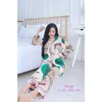 ✅BIGSIZE PIJAMA LỤA SATIN 60-75KG TDQD , ĐỒ BỘ SAU SINH SIZE LỚN, ĐỒ BỘ MẶC NHÀ SIZE TO✅
