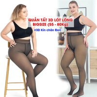 [Bigsize] Quần tất lót lông, quần giữ nhiệt nữ, co giãn 4 chiều giữ nhiệt tốt