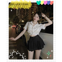 BIGSIZE Set áo croptop kèm quần short bigsize - set đồ đi chơi bigsize - set đồ nữ bigsize