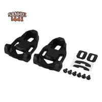 Bike cleat set plastic black road bike cycling pedal cleat lock anti-skid road bike cleat for time iclic / x-presso pedal