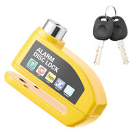 Bike Loud Warning Lock Security Alarm Protection Waterproof Large Capacity Battery Aluminum Alloy Wheel Lock for Motorcy